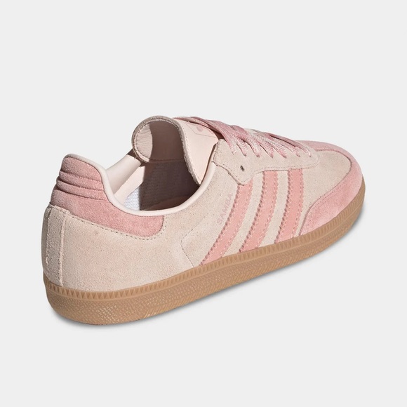 Adidas Suede Pink and Tan Trainers - Picture 3 of 8